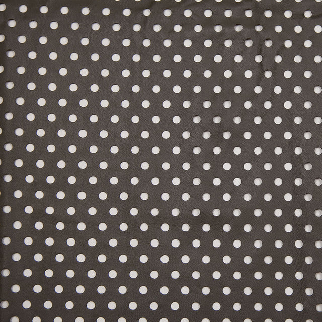 Small Army Green Perforated Lamb Leather