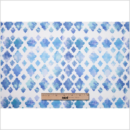 Watercolor Clouds Digitally Printed Stretch Neoprene/Scuba Knit - Full