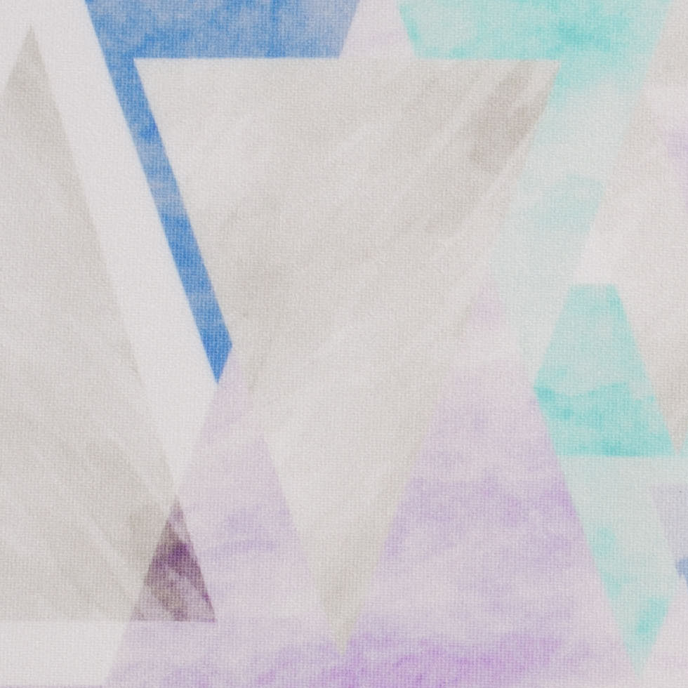 Abstract Geometric Digitally Printed Stretch Neoprene/Scuba Knit Detail