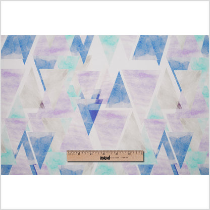Abstract Geometric Digitally Printed Stretch Neoprene/Scuba Knit Full