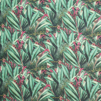 Tropical Leaves Digitally Printed Stretch Neoprene/Scuba Knit