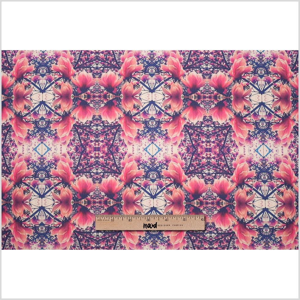 Floral Kaleidoscope Digitally Printed Stretch Neoprene/Scuba Knit Full