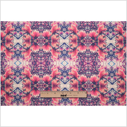 Floral Kaleidoscope Digitally Printed Stretch Neoprene/Scuba Knit Full