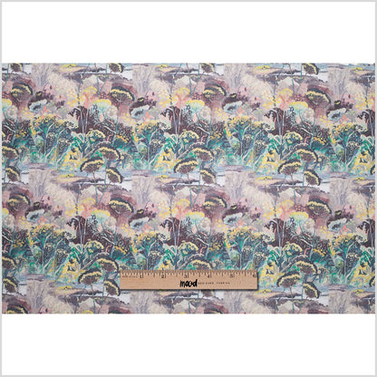 Mystic Swamp Digitally Printed Stretch Neoprene/Scuba Knit Folded