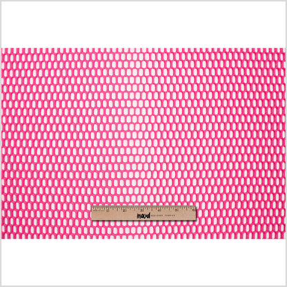 Hot Pink Polyester Wonder Mesh - Folded
