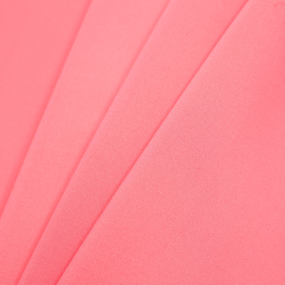 Coral Rose Stretch Polyester Neoprene Folded