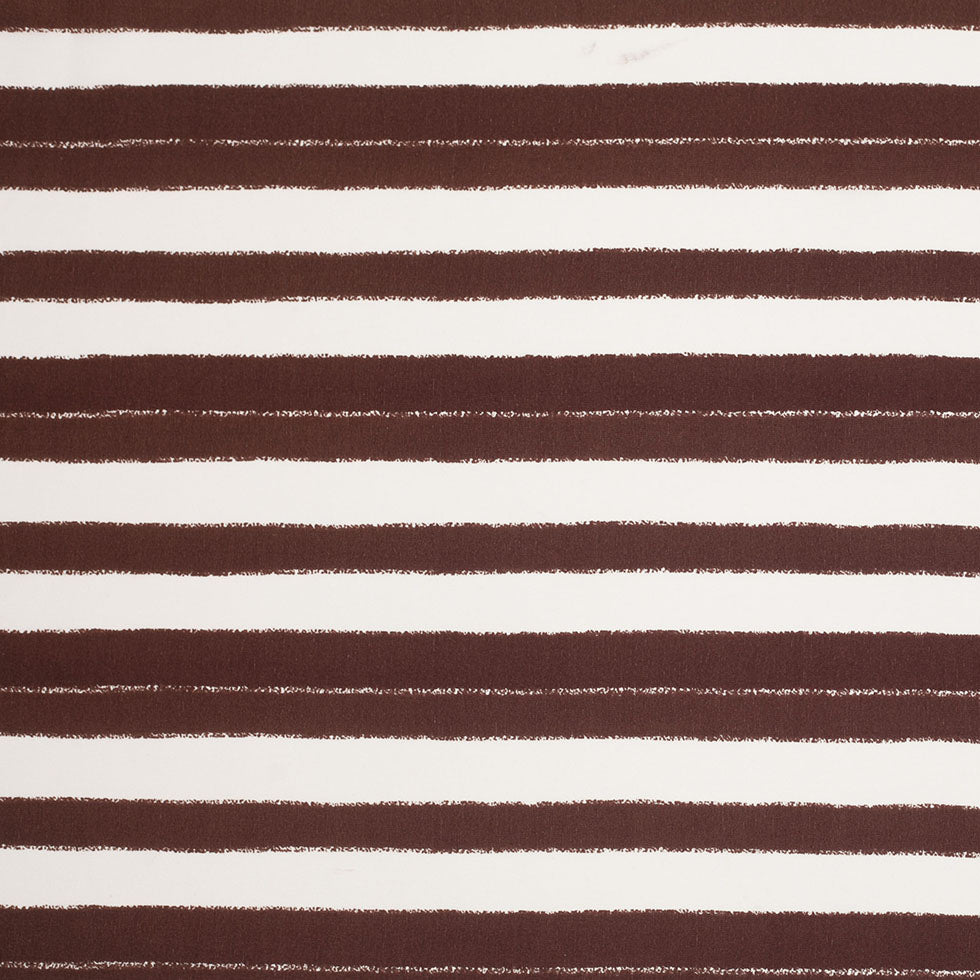 Tanya Taylor Off-White/Earth Striped SIlk Crepe de Chine