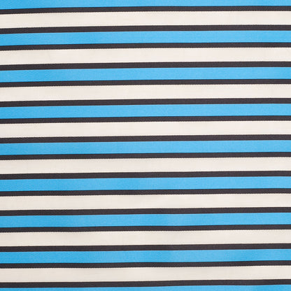 Tanya Taylor Blue Striped Polyester-Cotton Organza/Organdy