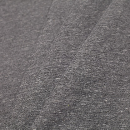 Cadet Charcoal/Cream French Terry Cotton Knit - Detail