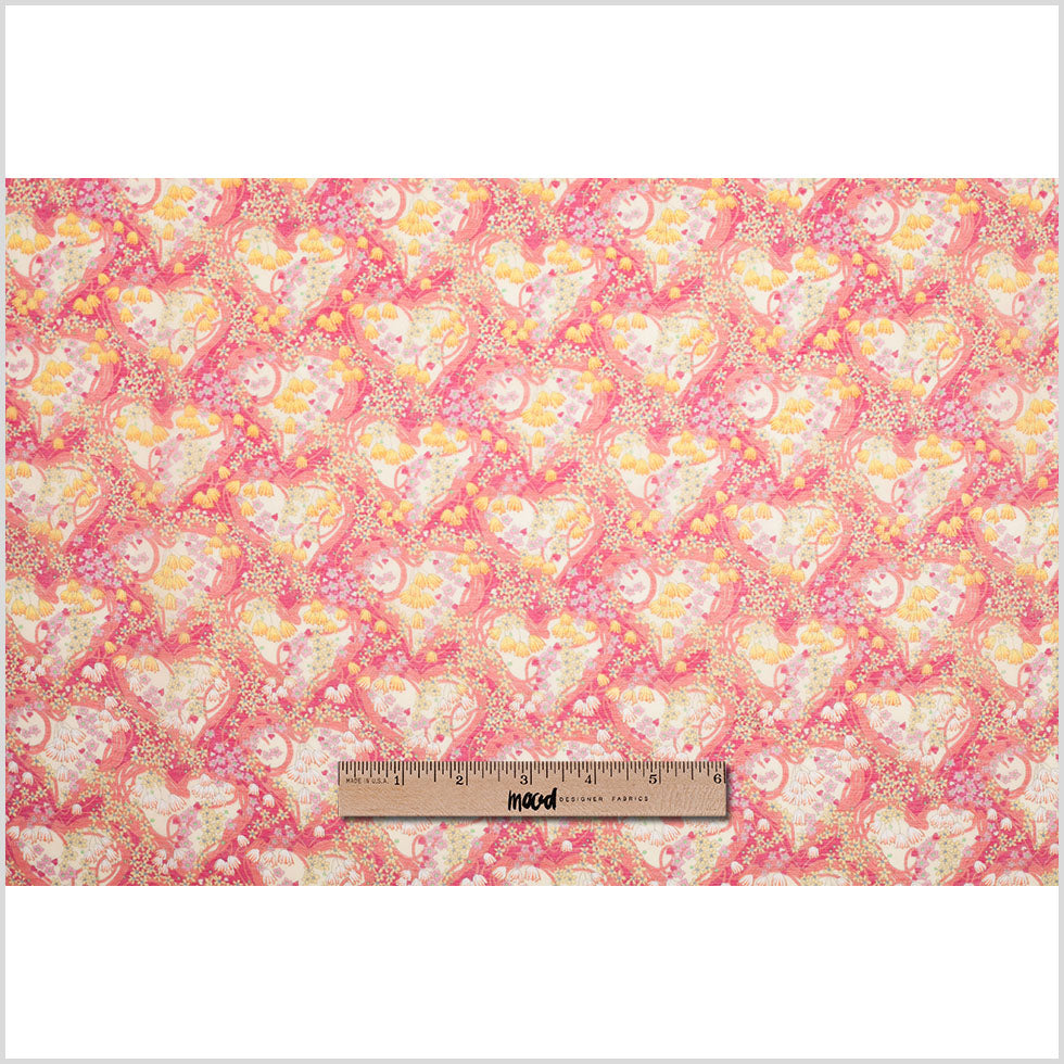 Liberty of London Amy Jane Pink/Yellow Silk-Cotton Voile Full