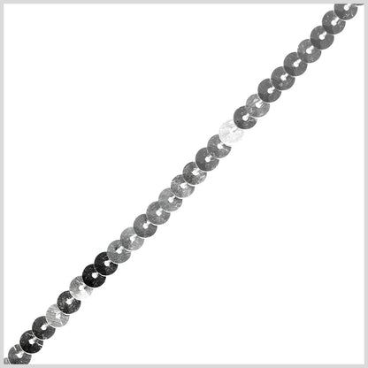 0.25" Single Row Silver Sequined String