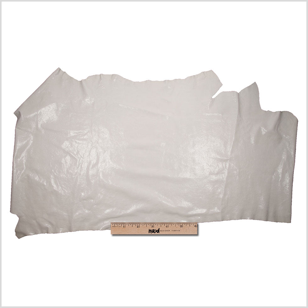 Extra-Large Off-White Laminated Cow Leather Full