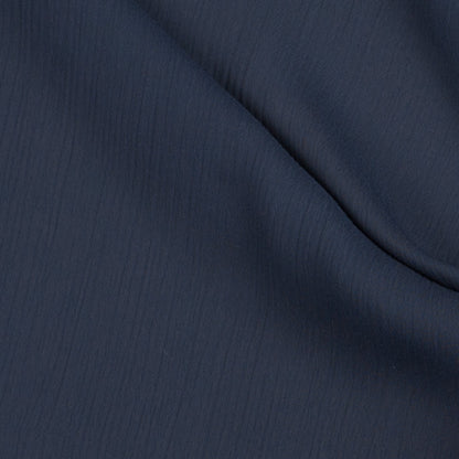 Perfect Navy Stretch Crinkled Polyester Chiffon Detail