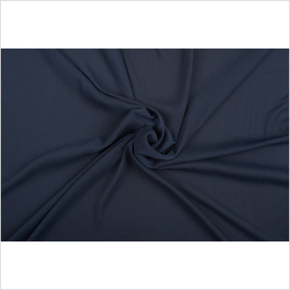 Perfect Navy Stretch Crinkled Polyester Chiffon Full