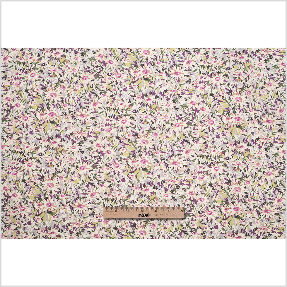 Liberty of London Daisy Fields Pink/Green Cotton Poplin - Full