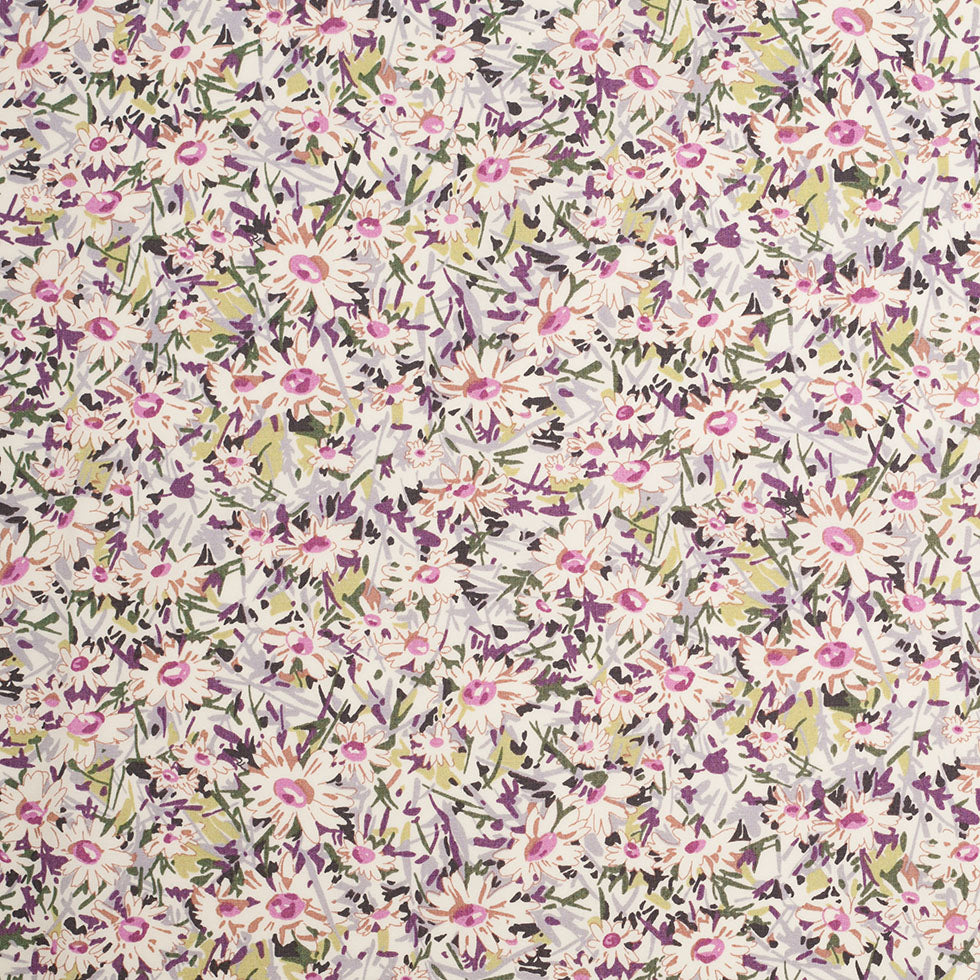 Liberty of London Daisy Fields Pink/Green Cotton Poplin