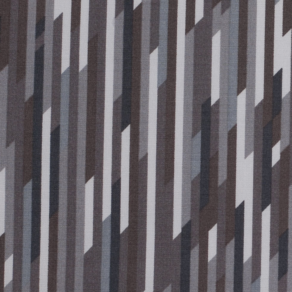 Liberty Of London Mike Gray/Blue/Brown Stretch Cotton Poplin Detail