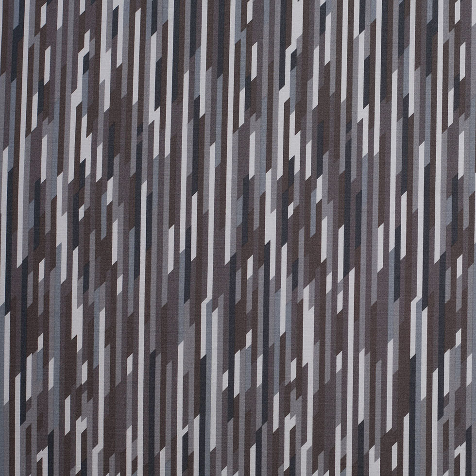 Liberty Of London Mike Gray/Blue/Brown Stretch Cotton Poplin