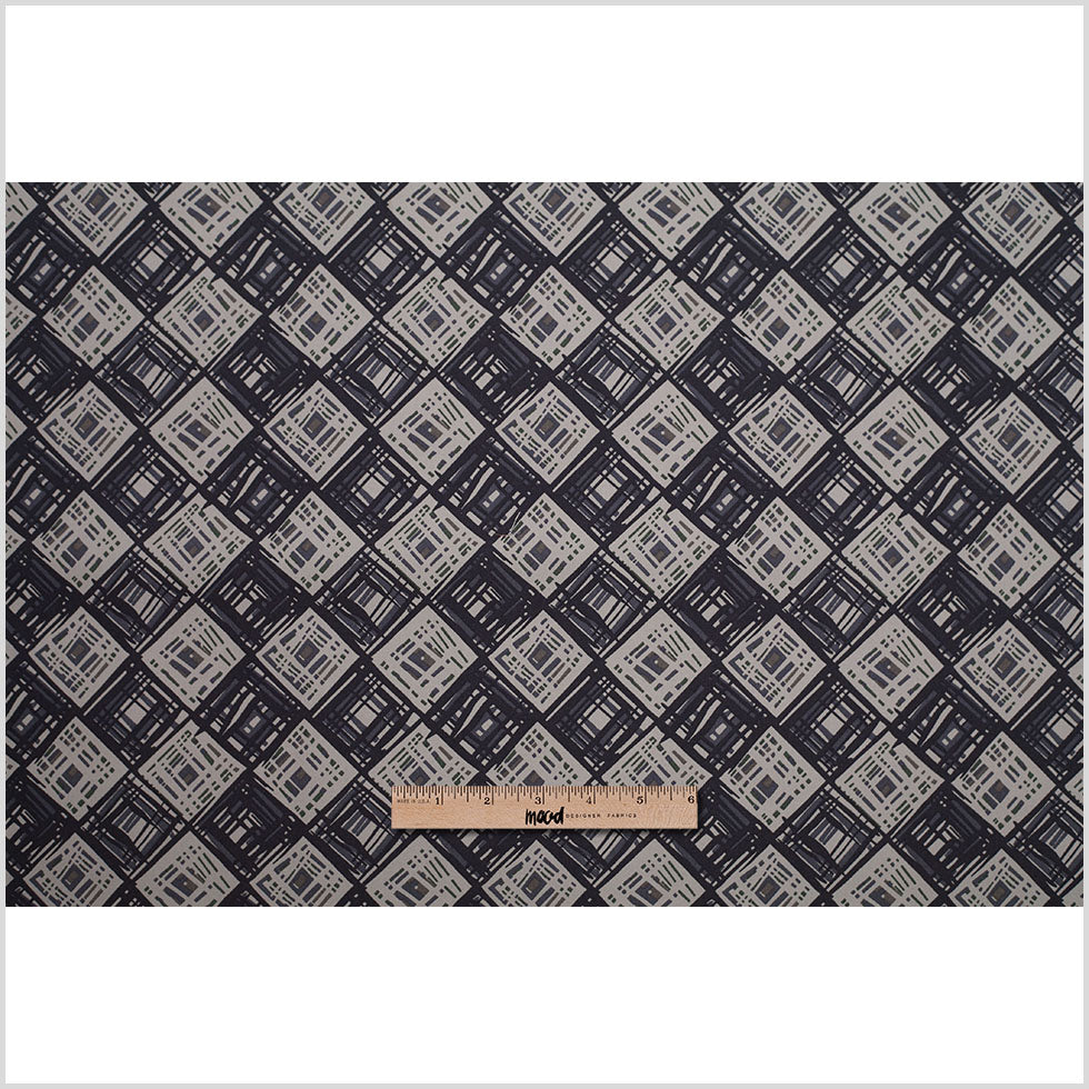 Liberty of London Rhian Green/Gray Cotton Poplin Folded