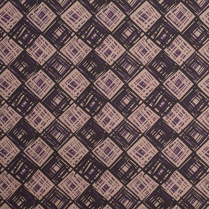 Liberty of London Rhian Beige/Purple Cotton Poplin