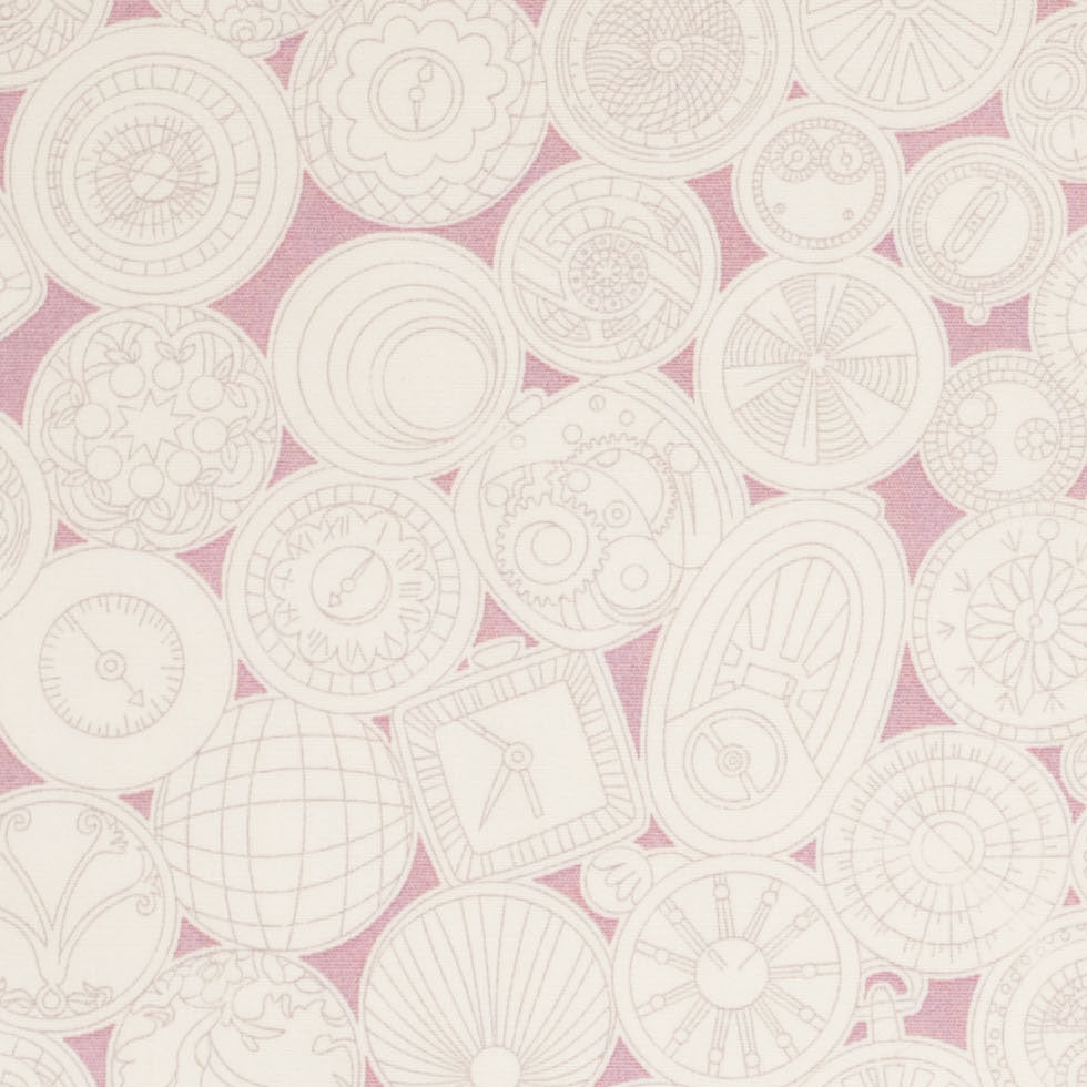 Liberty of London Heathrow Mauve Orchid Cotton Poplin Print Detail