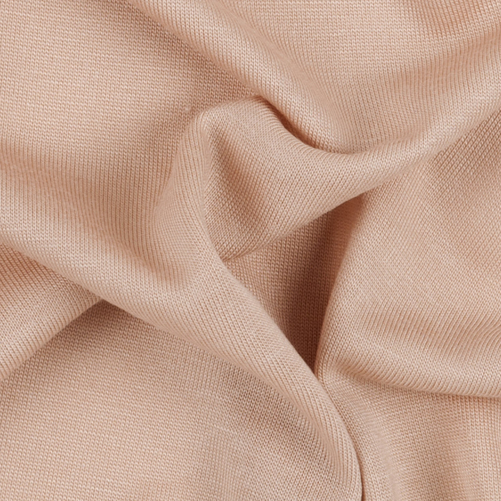 Bisque Solid Viscose Jersey Detail