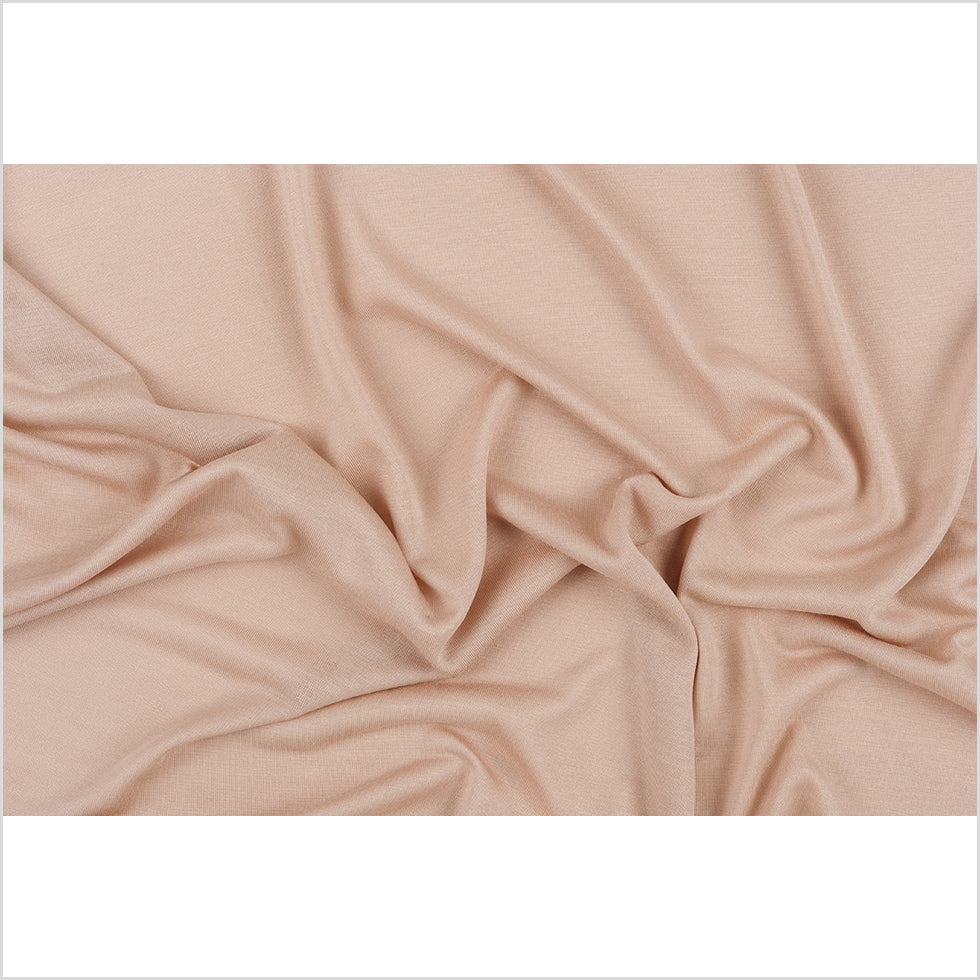 Bisque Solid Viscose Jersey Full