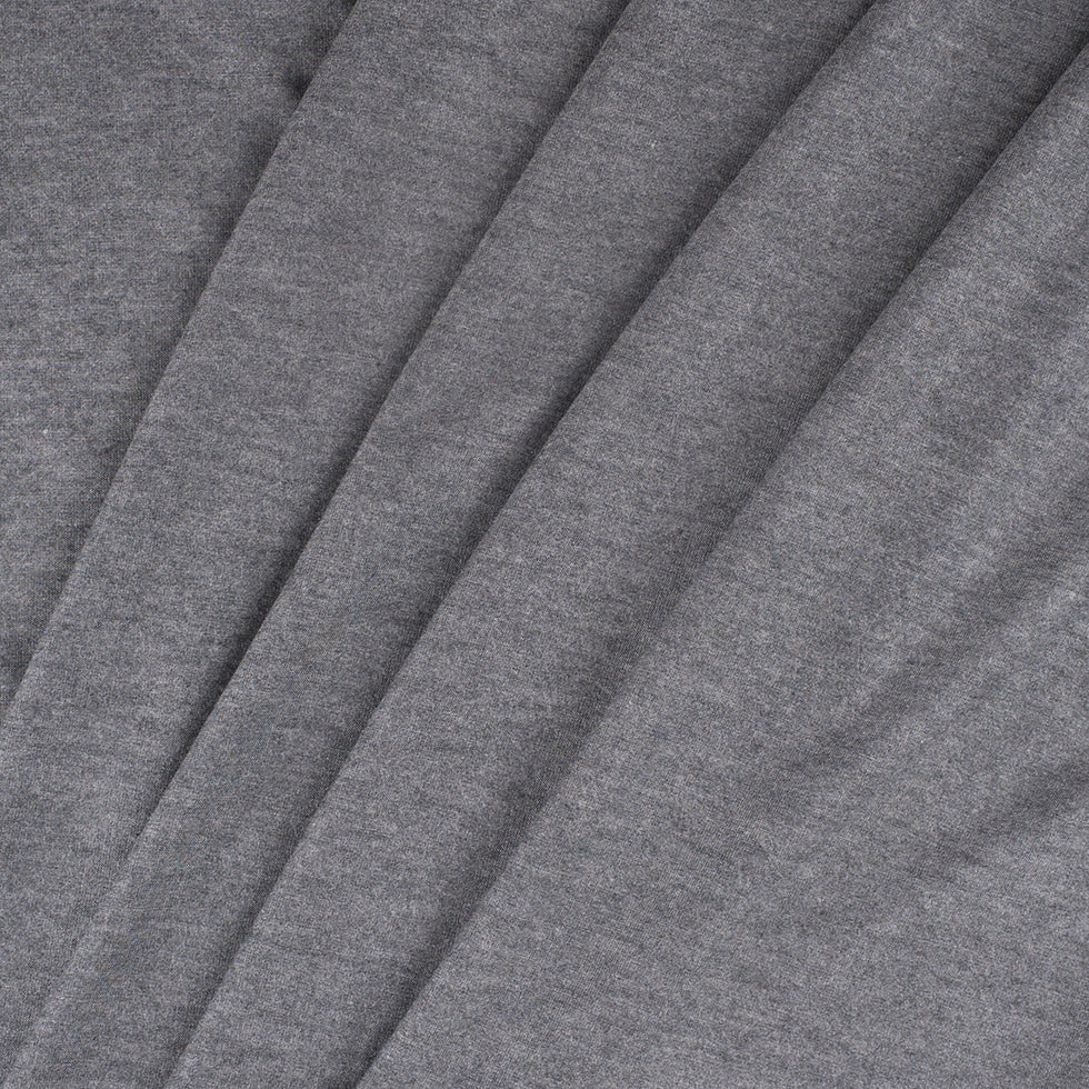 Heathered Gray Viscose Jersey Folded