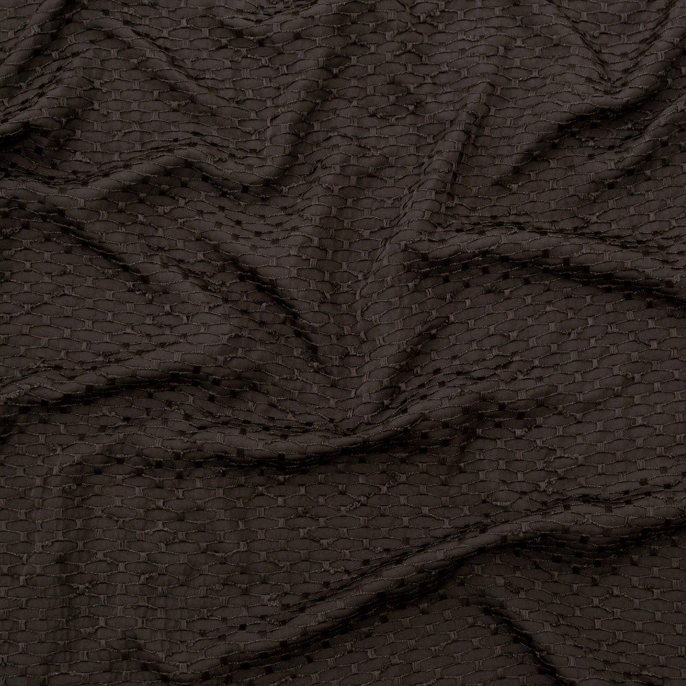 Putty Surface Embroidered Diamond Novelty Woven