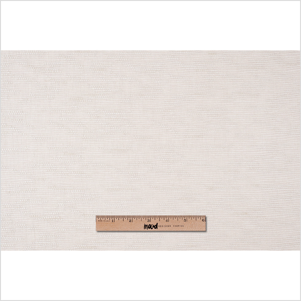 Bisque Textural Striated Blended Linen Woven Full