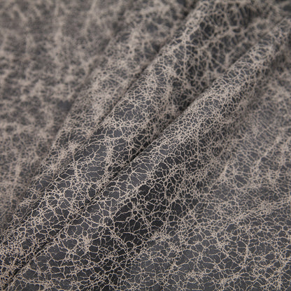 Small Ivory/Gray Crackle Lamb Suede - Detail