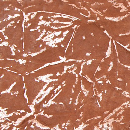 Small Brown/Rose Gold Metallic Coated Goat Leather Detail