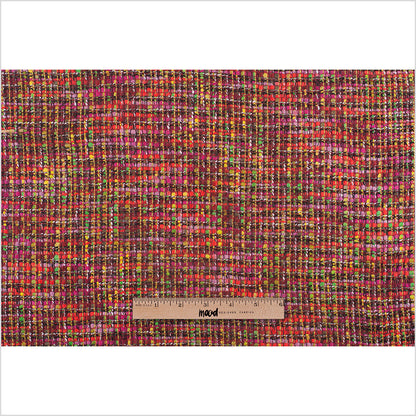 Neon Multicolor Wool Blended Tweed Coating - Full