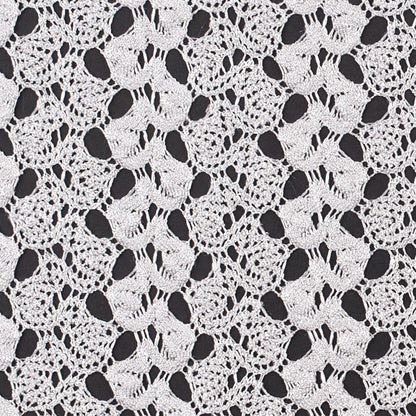 Metallic Silver Crocheted Lace - Detail