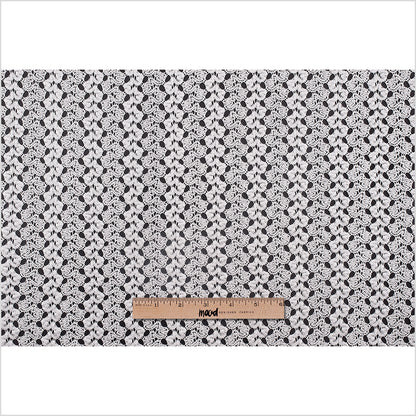 Metallic Silver Crocheted Lace - Full