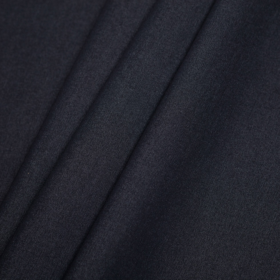 Dark Midnight Stretch Cotton Blended Denim - Folded