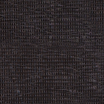 Black Crinkled Laminated Polyester Novelty Knit Detail