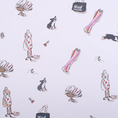 Mood Icons Digitally Printed Polyester Chiffon