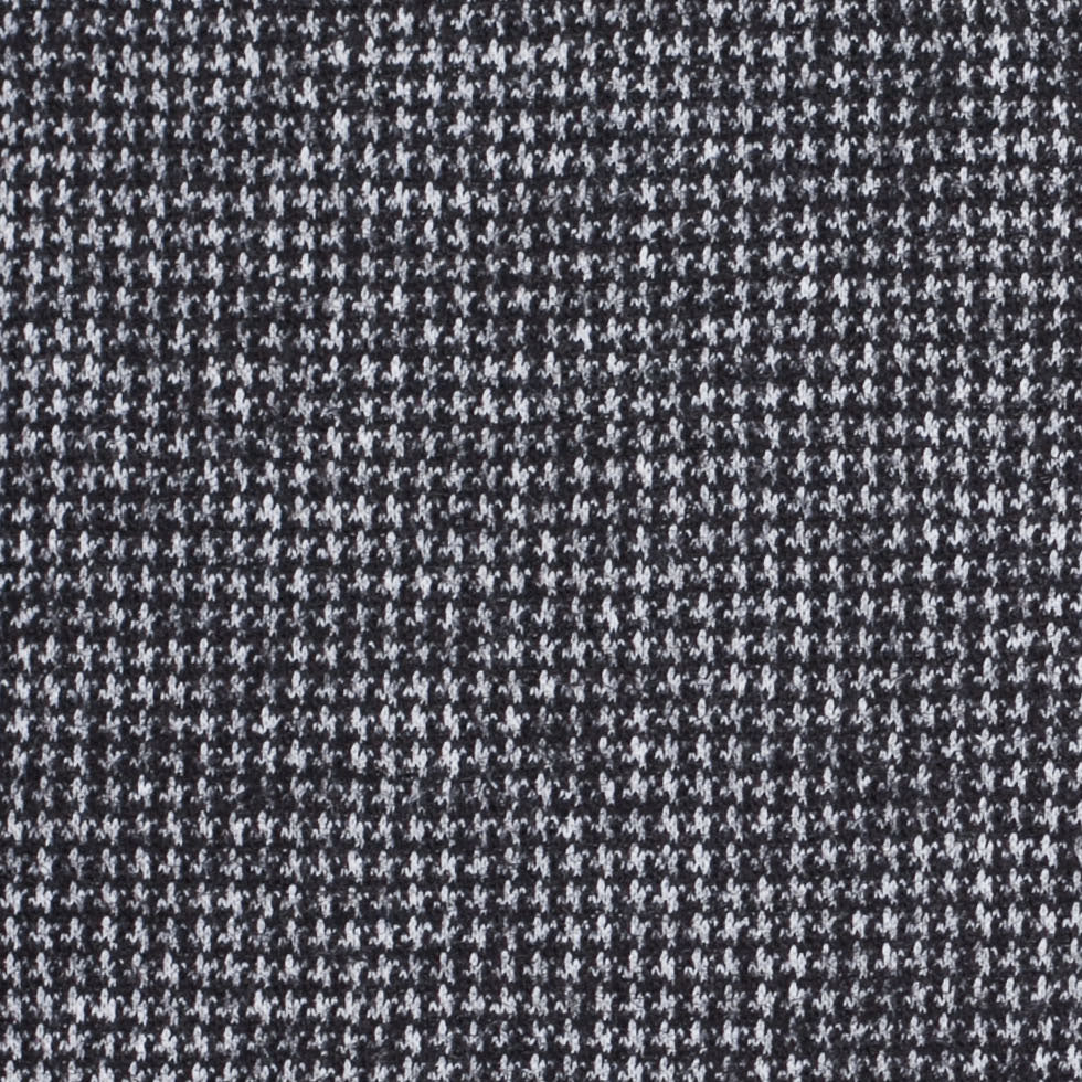 Gray/Black Houndstooth Blended Wool Knit - Detail