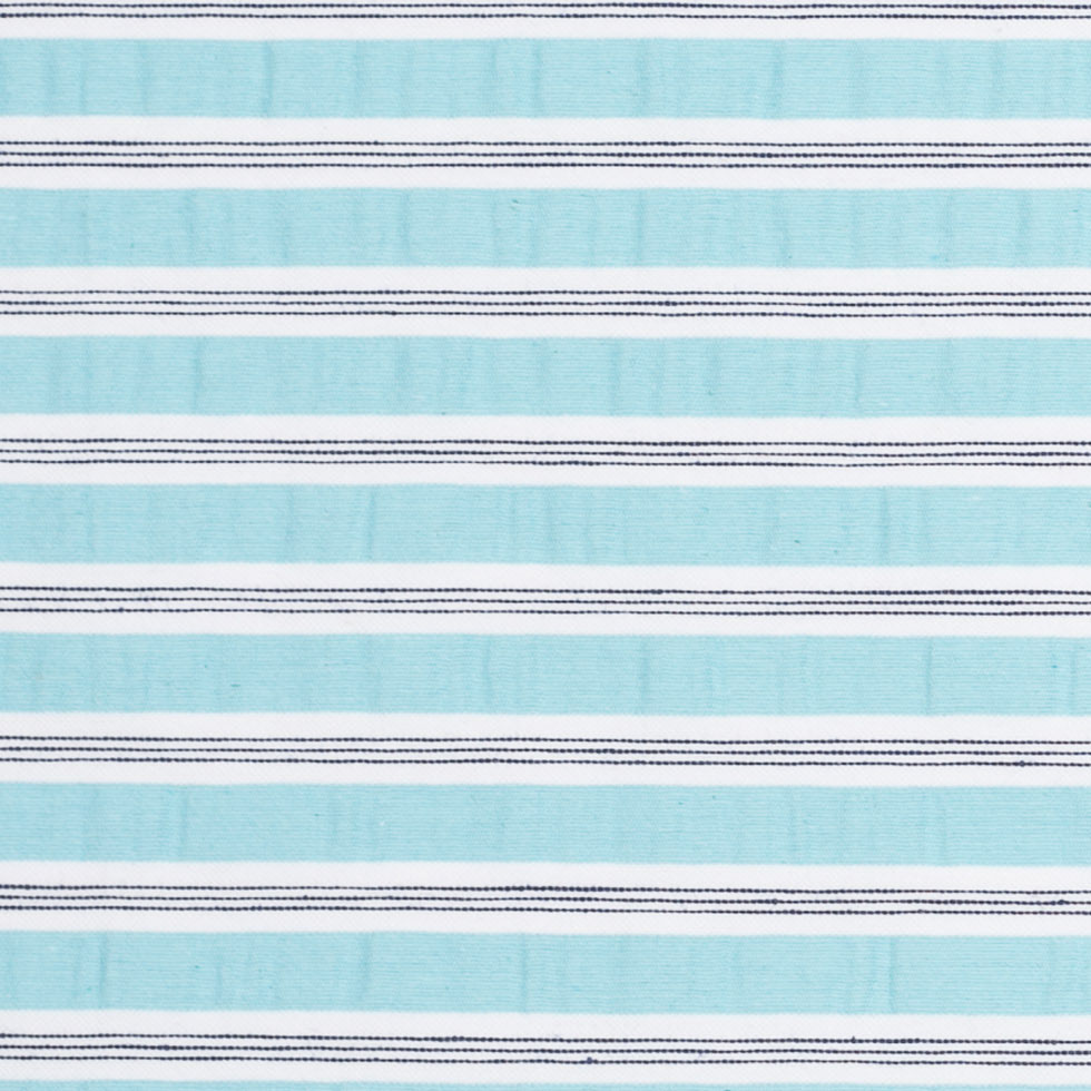 Blue Radiance Blended Cotton Stripe - Detail