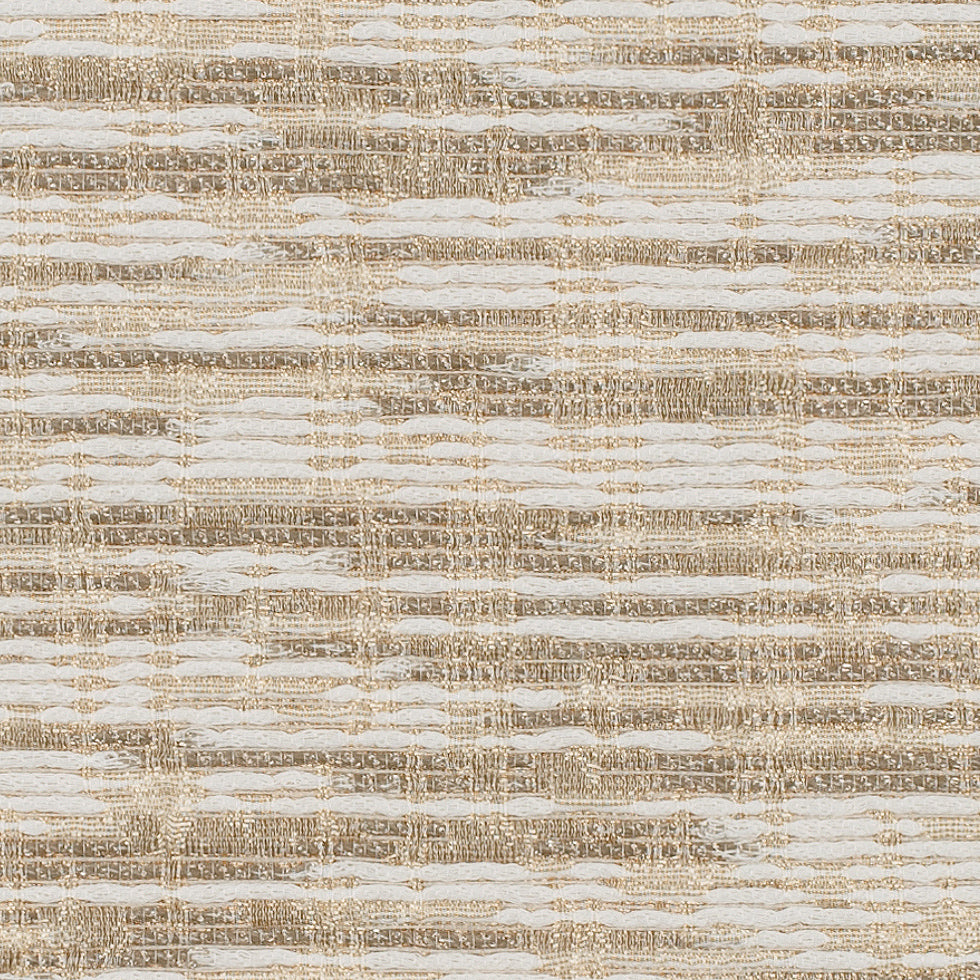 Metallic Gold/Cream Blended Silk-Cotton Woven Detail