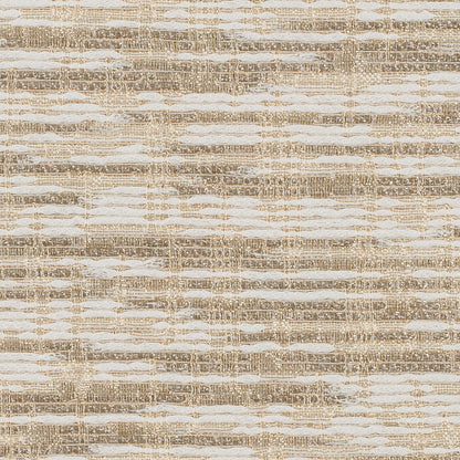 Metallic Gold/Cream Blended Silk-Cotton Woven Detail