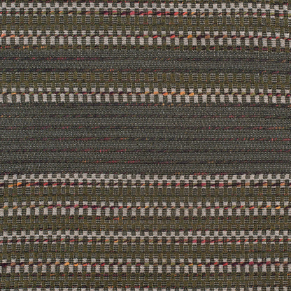 Olive Dimensional Stripes Blended Wool Tweed