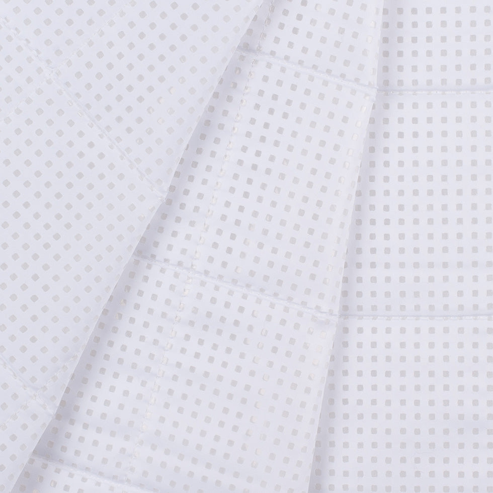 White Perforated Quilting - Folded