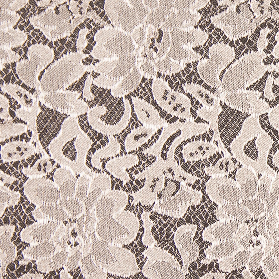 Black/Gold Double Faced Stretch Lacey Woven - Detail