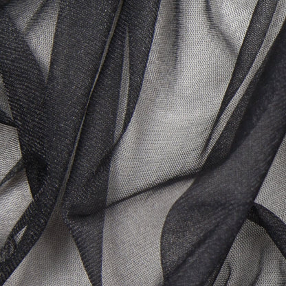 Metallic Slate Nylon Mesh - Detail