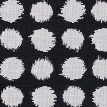 Black and White Polka Dot Blended Cotton Woven - Detail
