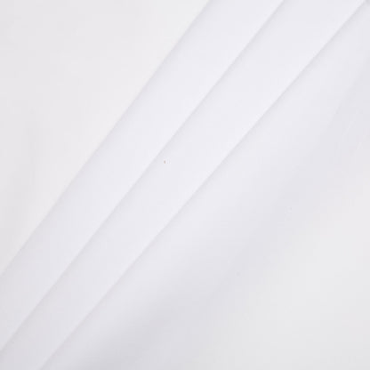 White Pinpoint Cotton Shirting Folded