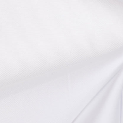 White Pinpoint Cotton Shirting Detail