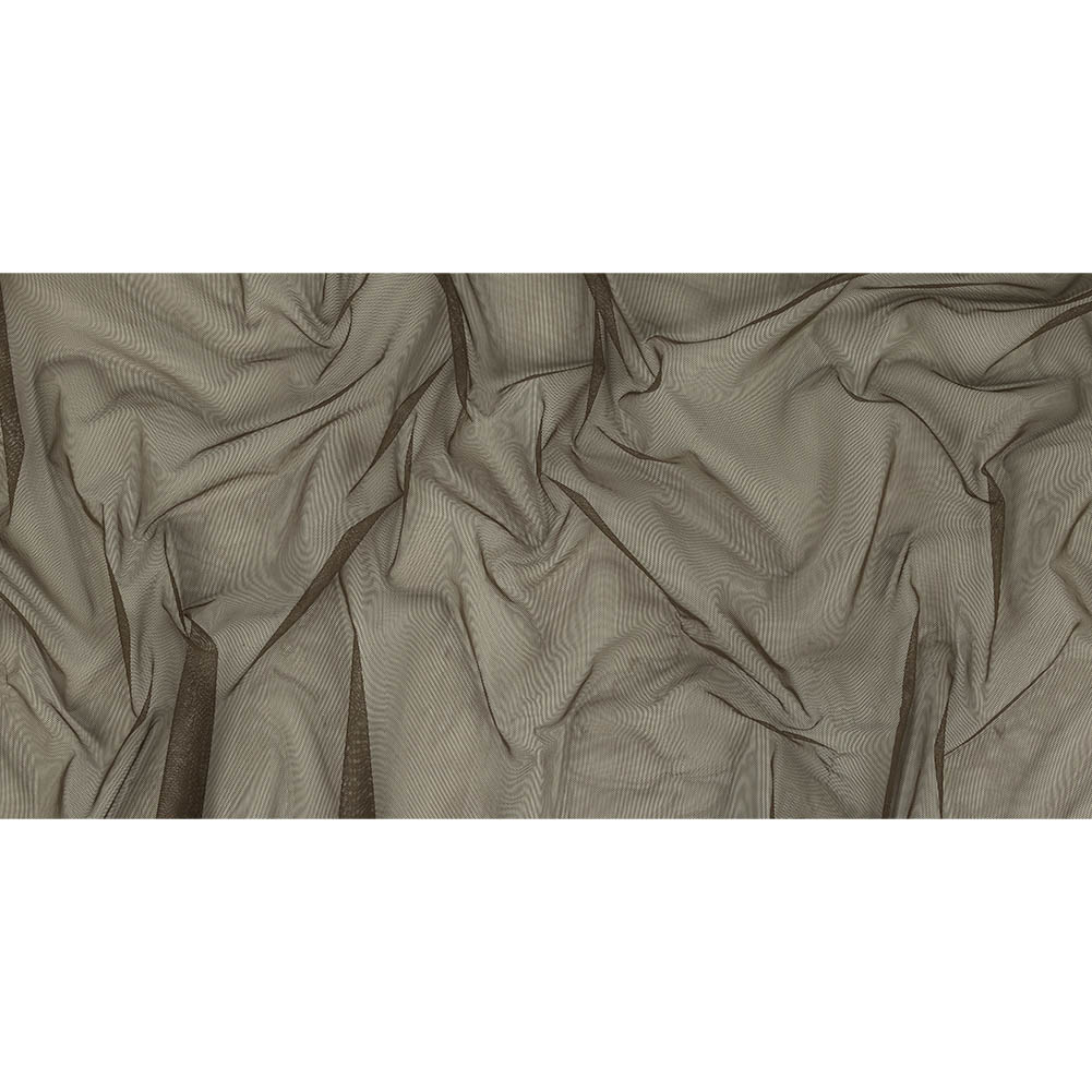 Mud Polyester Stretch Mesh - Full